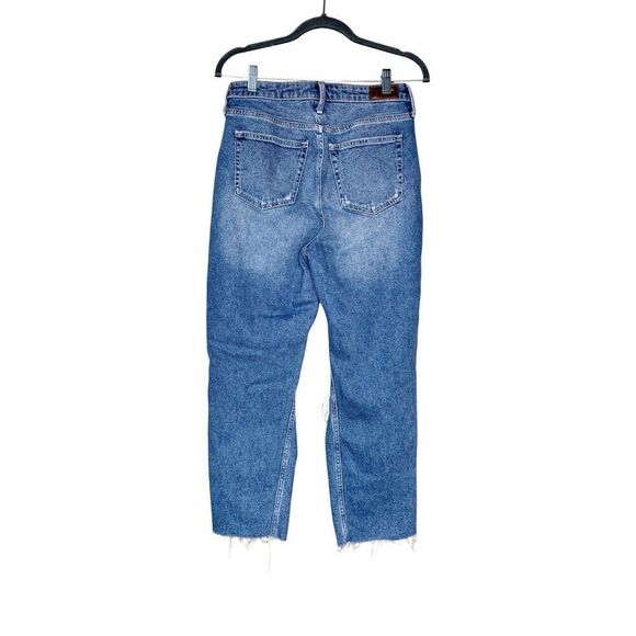 Hollister medium wash distressed curvy ultra high rise vintage straight jeans si - Picture 2 of 11